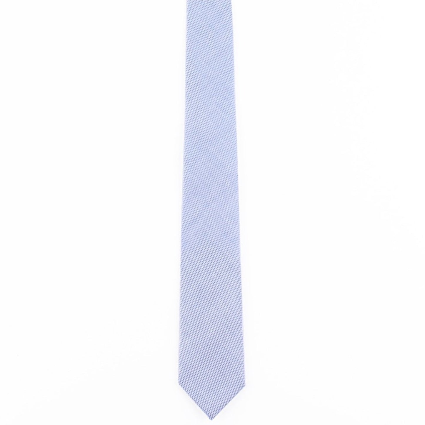 blue pinpoint oxford cotton skinny tie by german valdivia