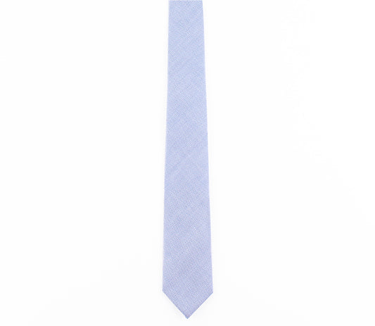 blue pinpoint oxford cotton skinny tie by german valdivia
