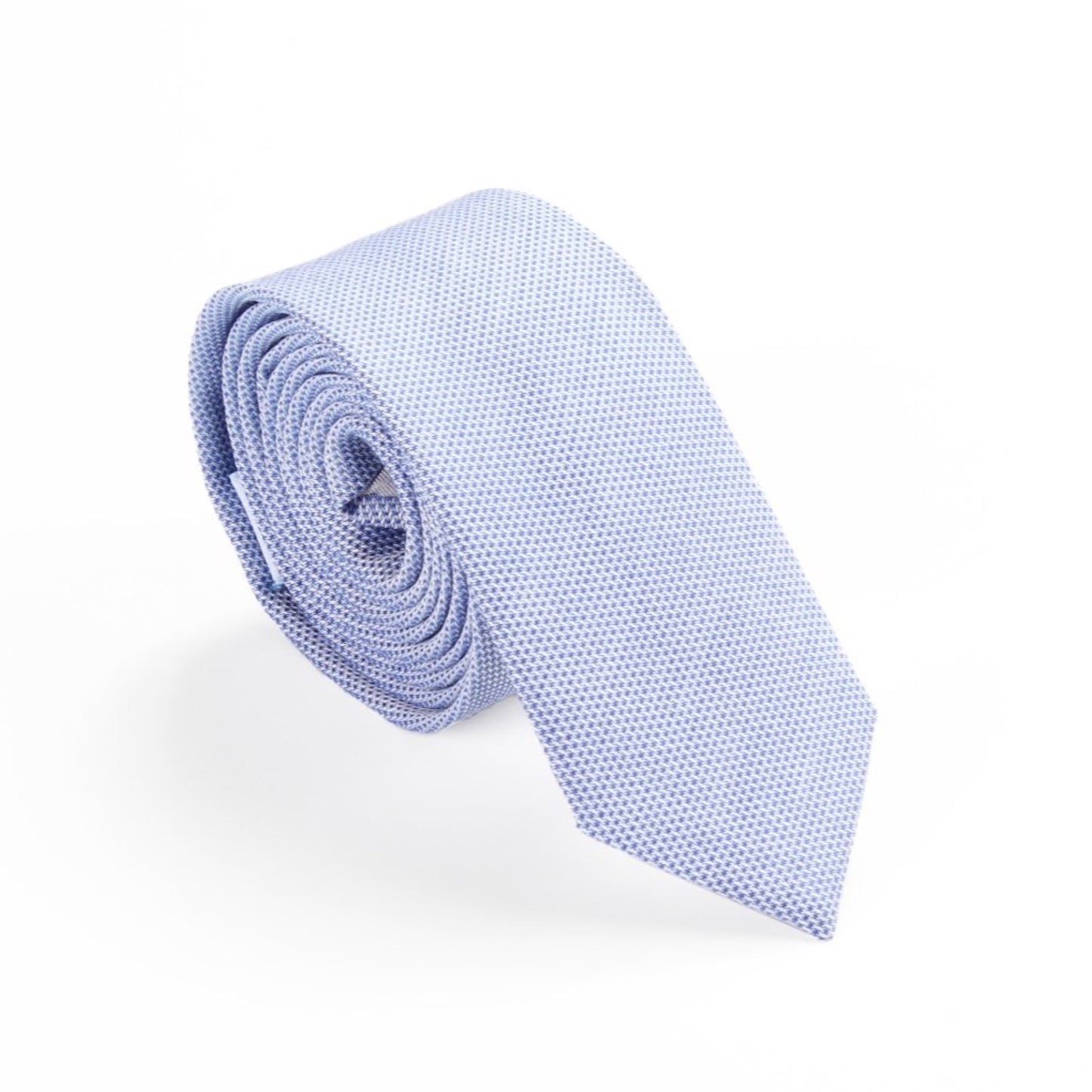 blue pinpoint oxford skinny tie by german valdivia