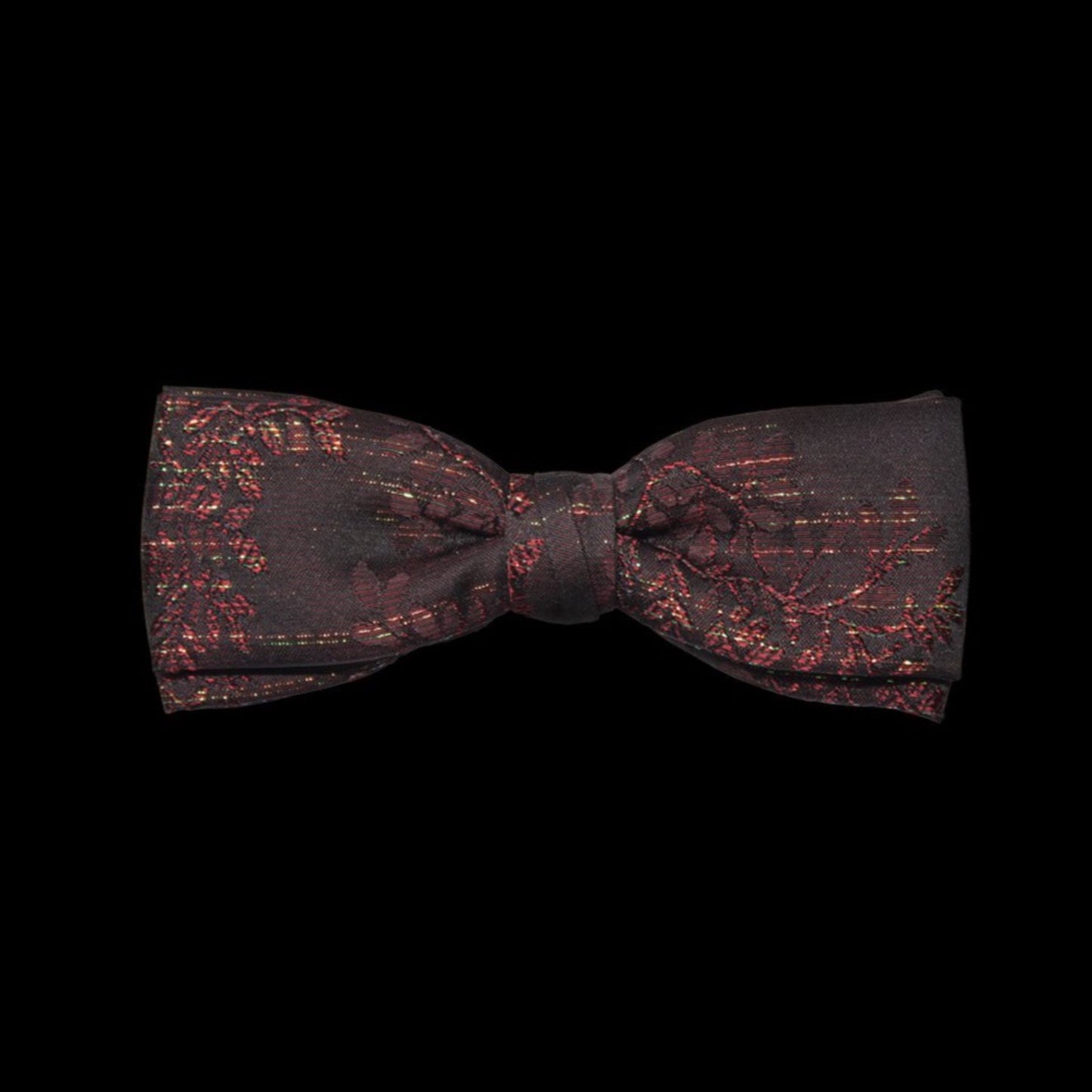 Burgundy Floral Pre Tied Bow tie by German Valdivia