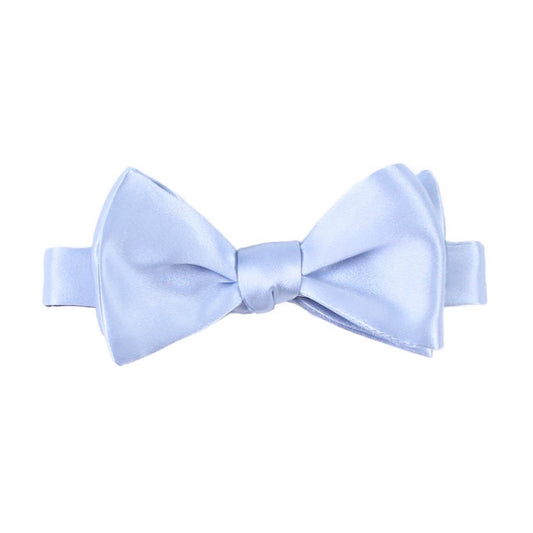 Powder Blue Silk Self Tie Bow Tie