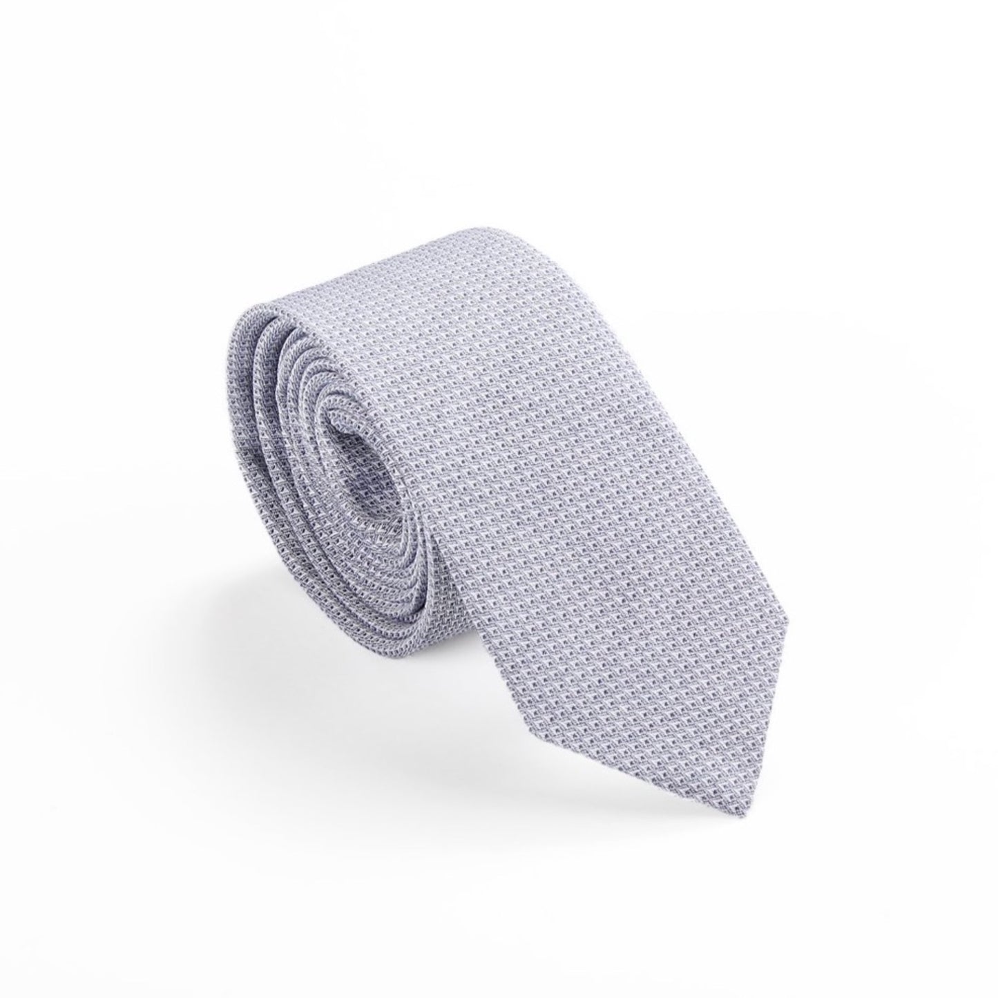 blue grey pinpoint oxford skinny tie by german valdivia