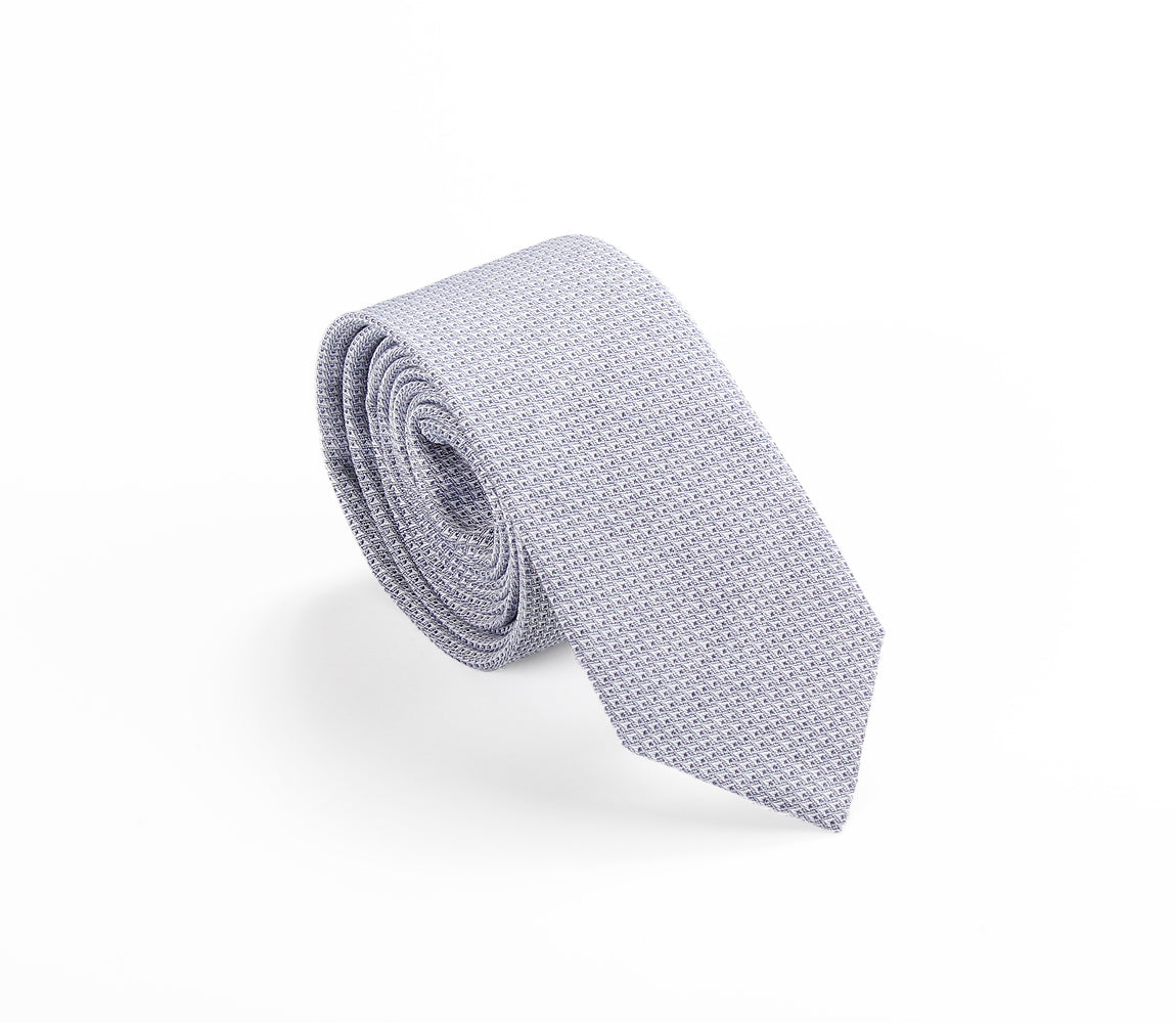 blue grey pinpoint oxford skinny tie by german valdivia