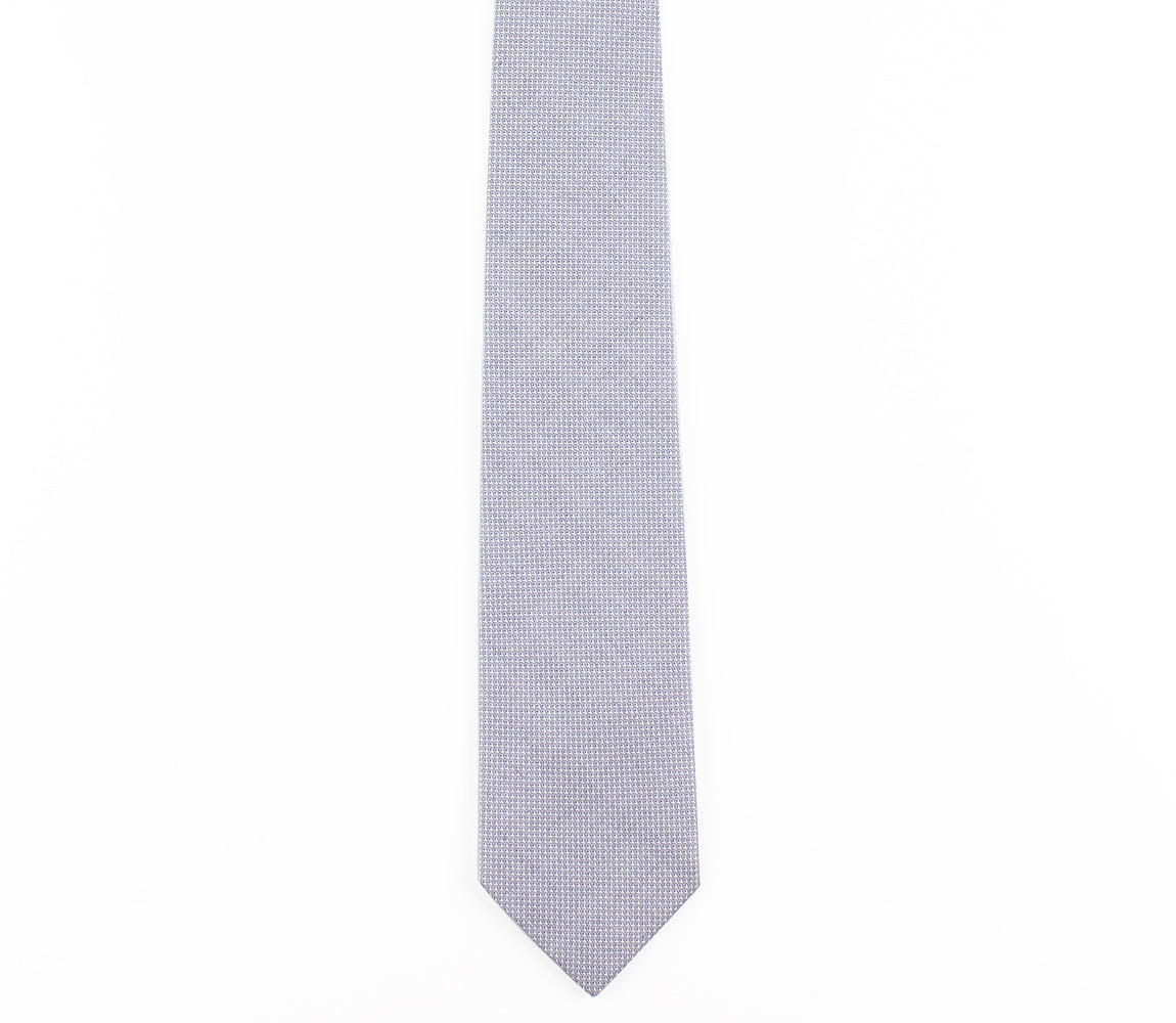 blue grey cotton pinpoint oxford classic tie by german valdivia