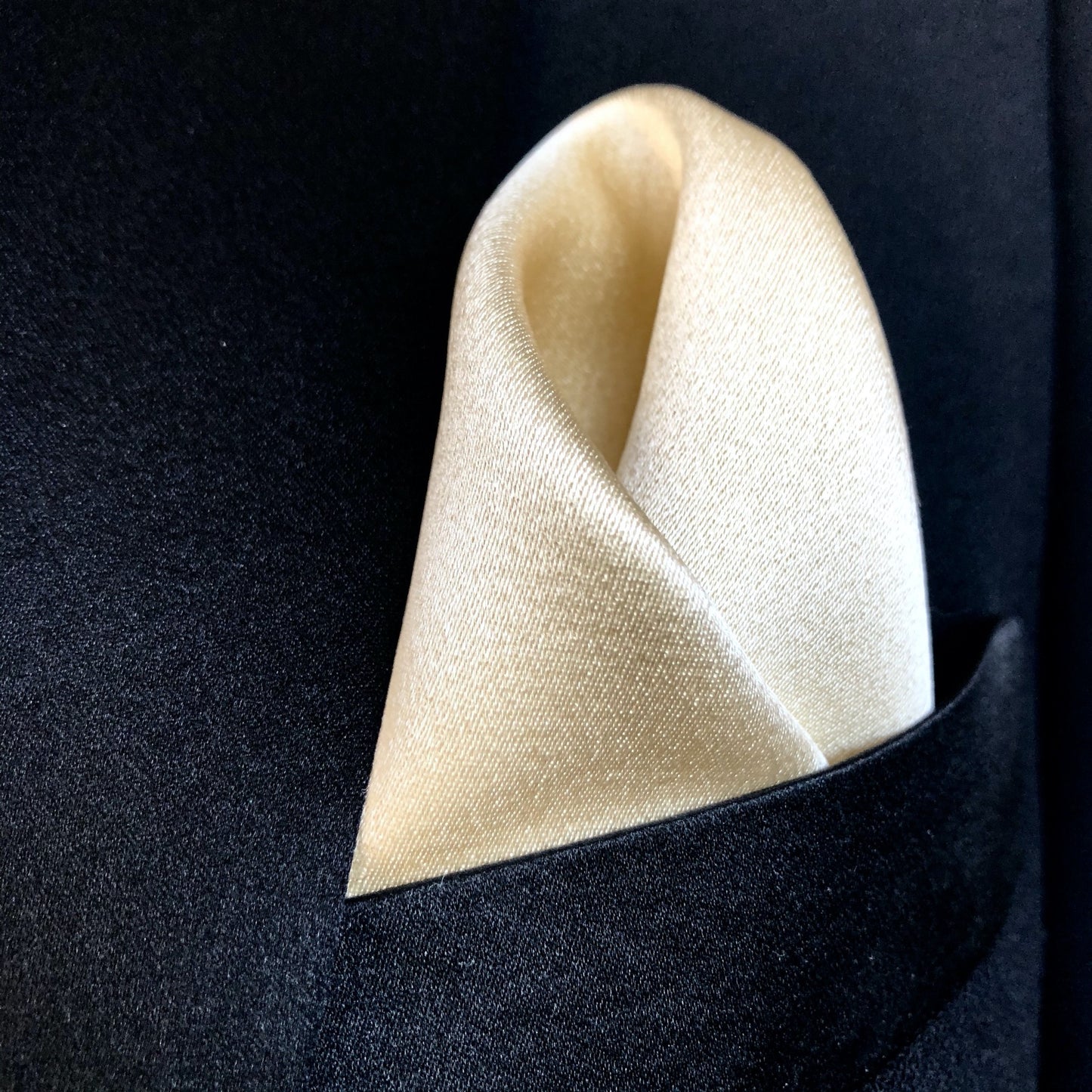 Ivory Silk Pocket Square