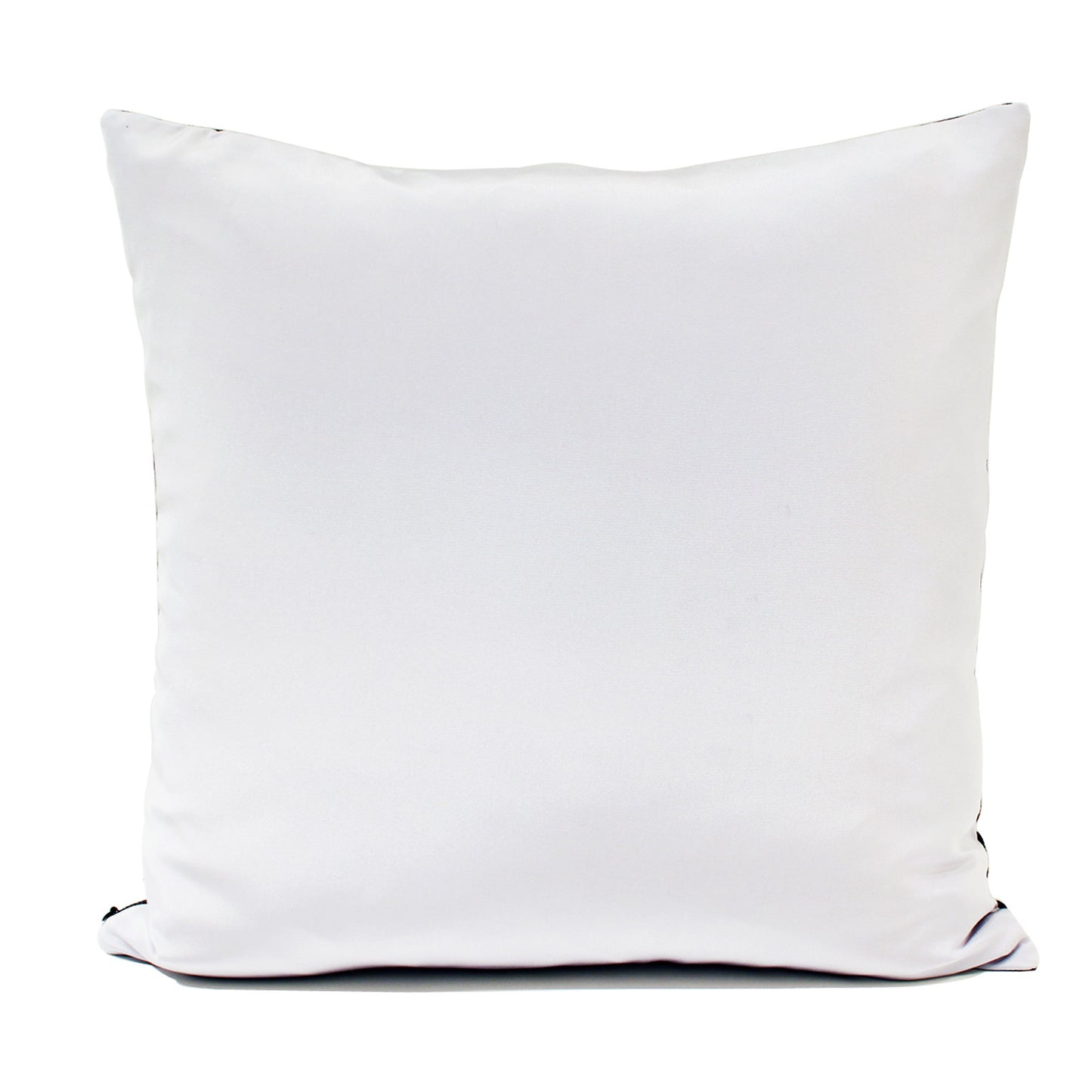 Blue Perforated Leather Decorative Pillow