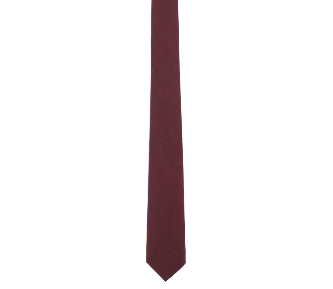 Maroon Zig Zag Tie
