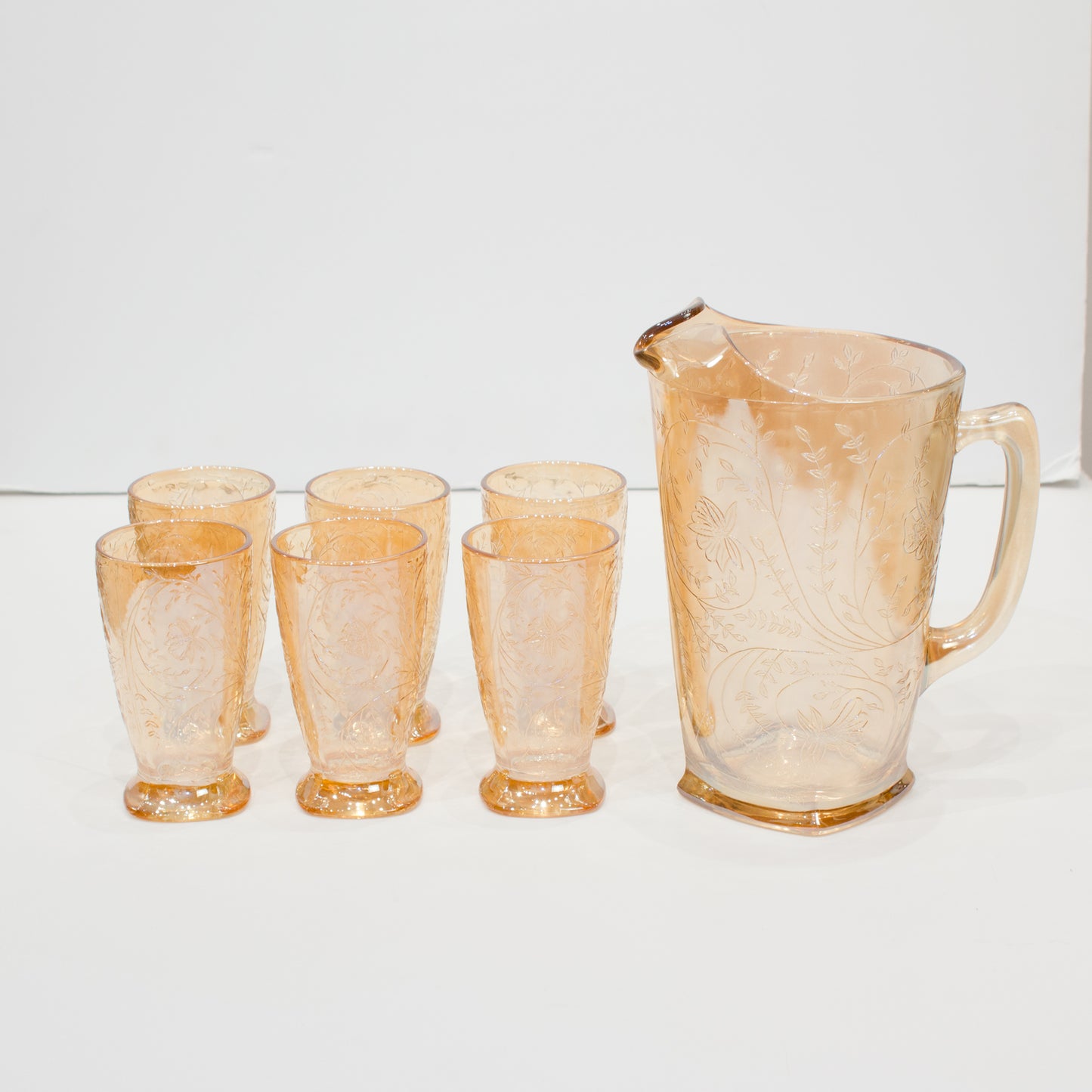 Mid-Century Pitcher and Glasses Set