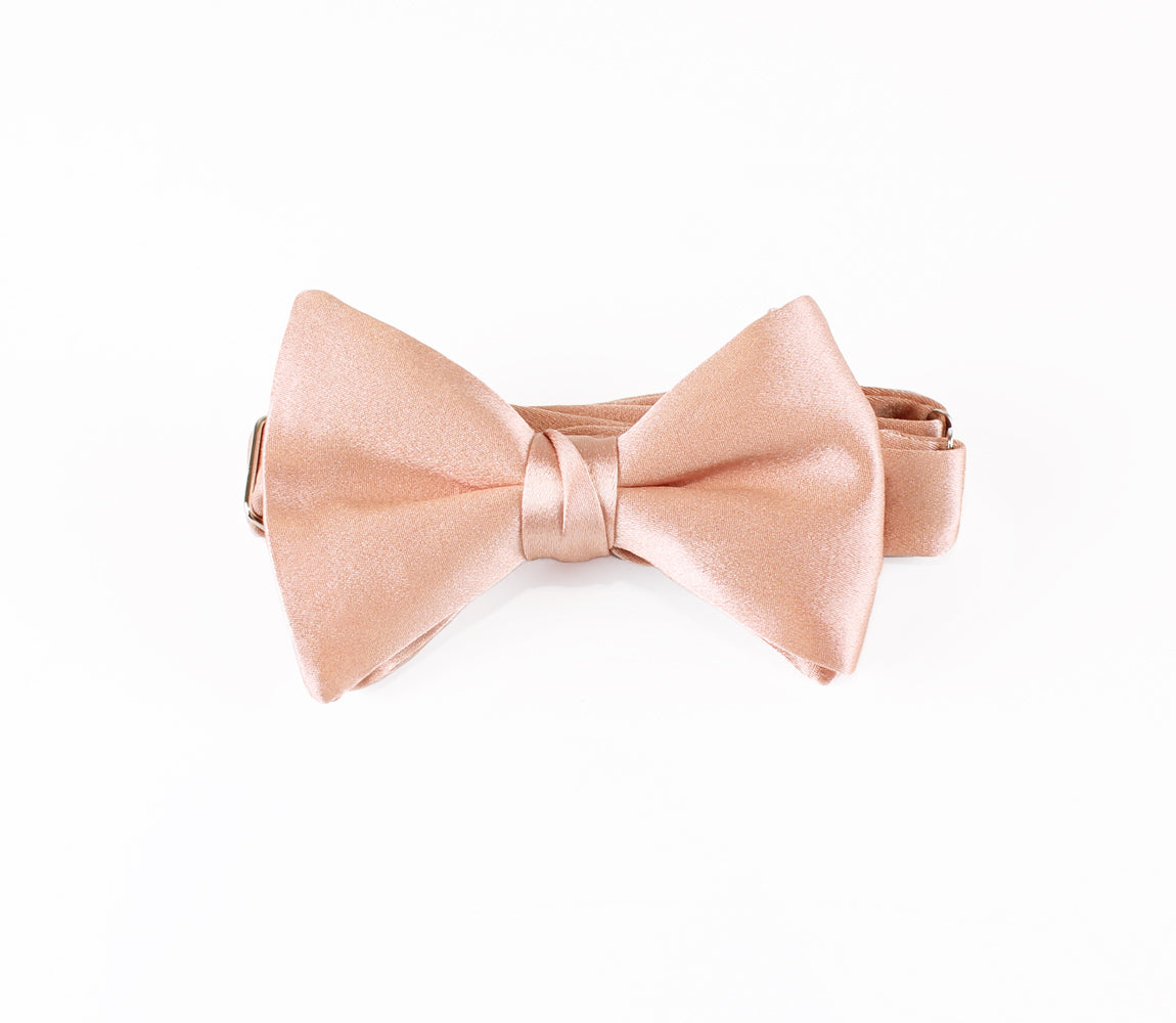 Rose Gold Bow Tie and Pocket Square