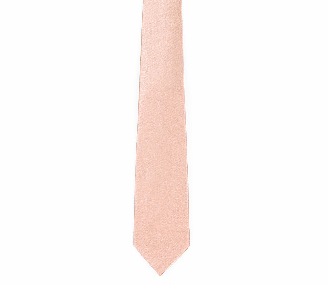 Rose Gold Tie - Rose Gold Necktie