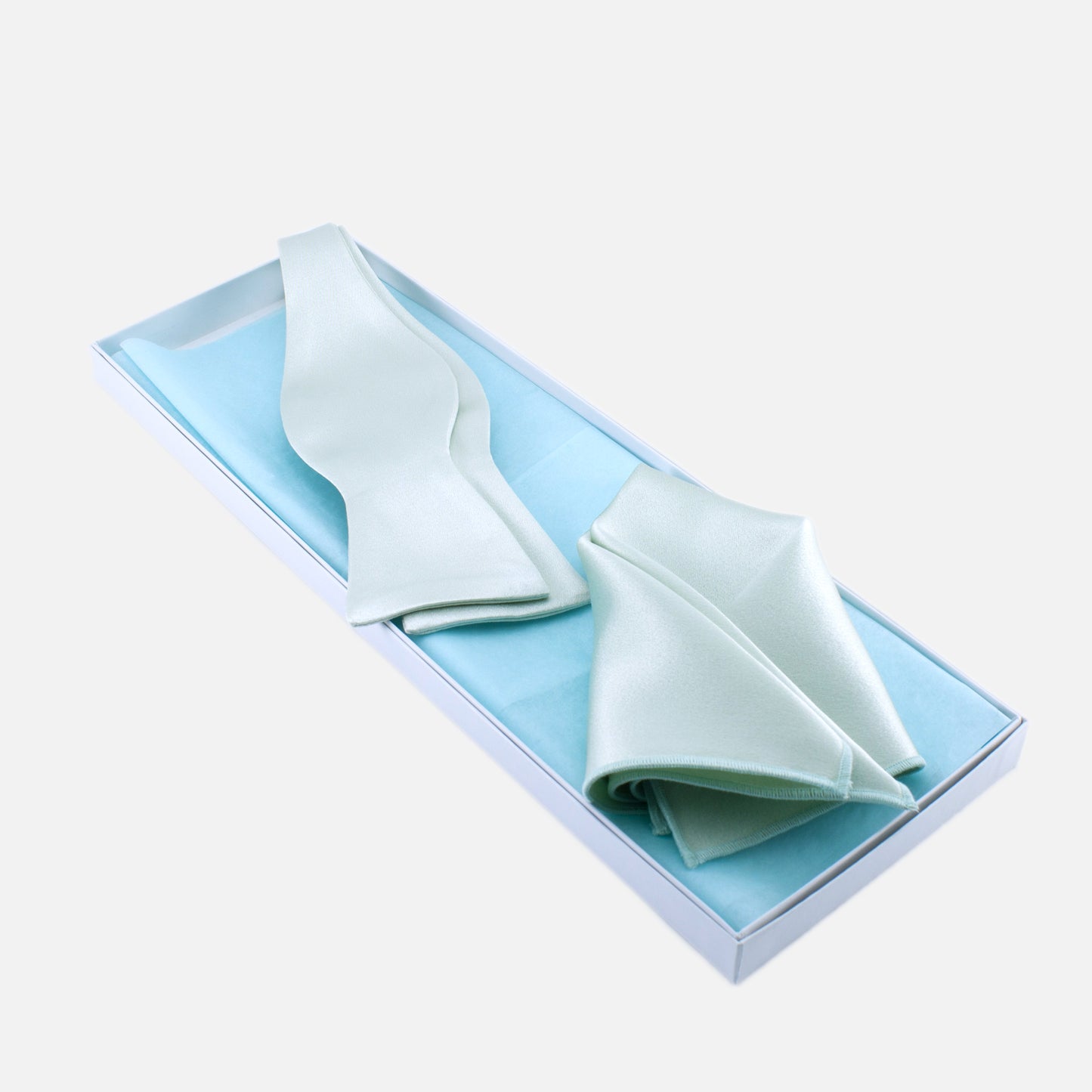 Mint Bow Tie and Pocket Square