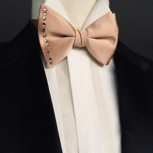Rose Gold Bowtie with Swarovski Crystals
