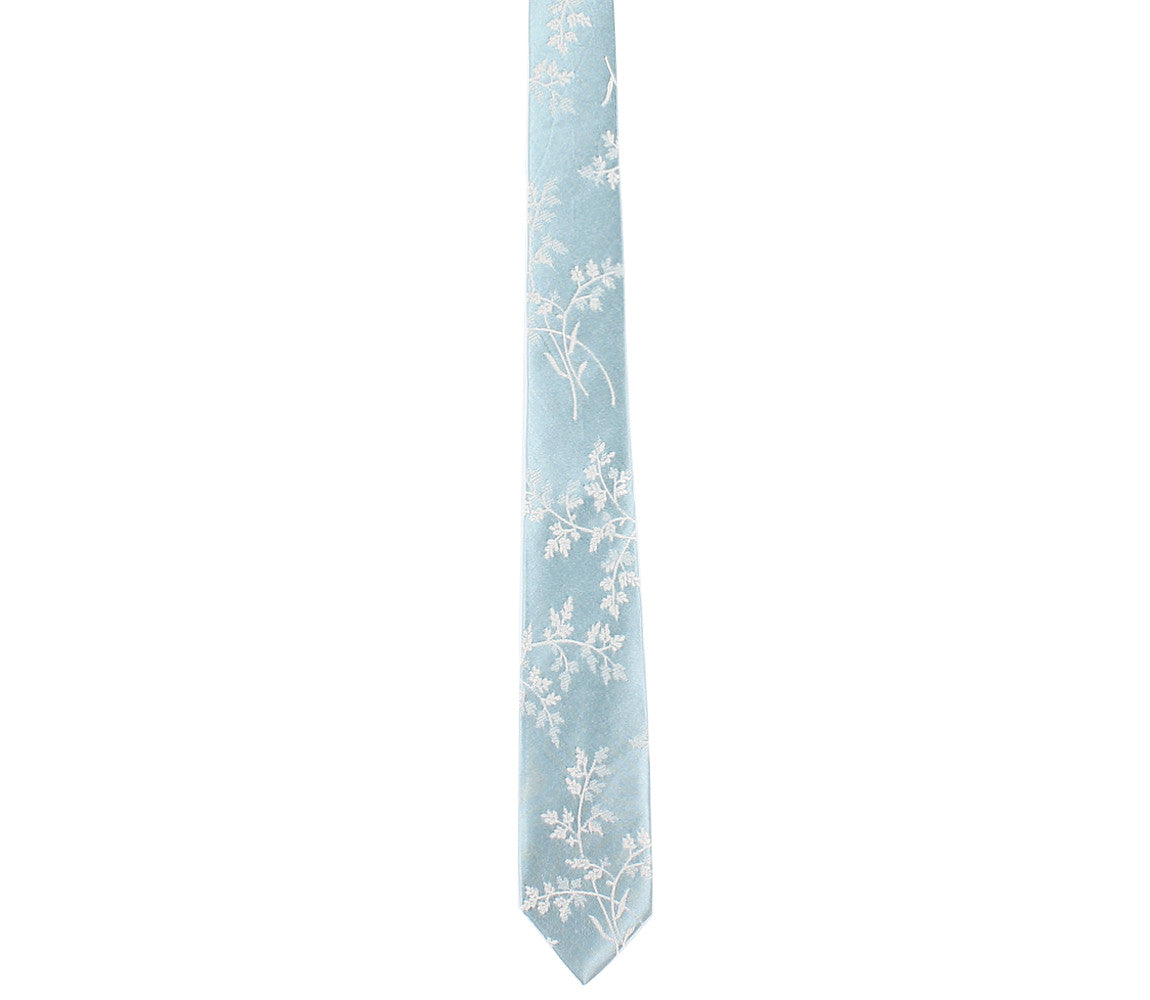 Baby Blue Floral Tie by German Valdivia
