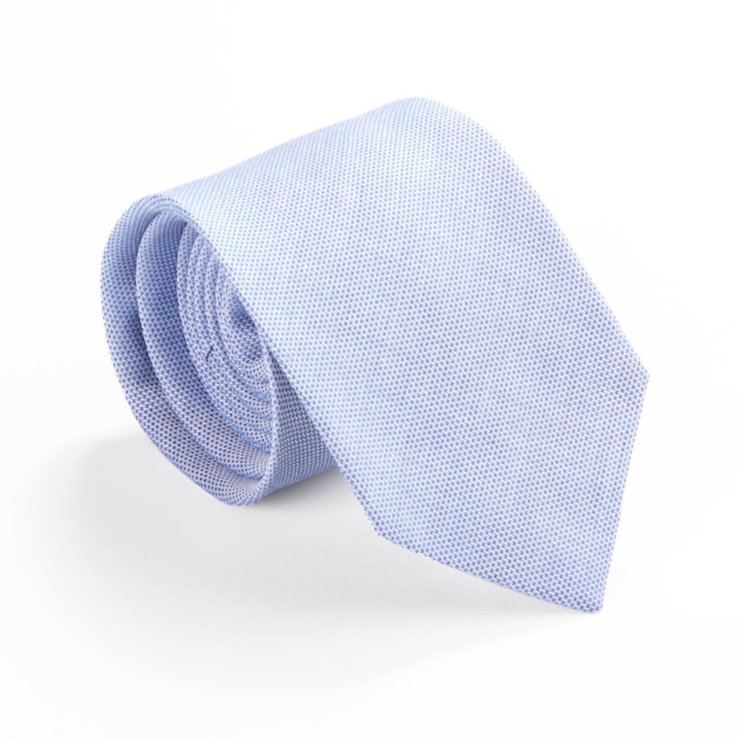 blue pinpoint oxford cotton tie by german valdivia