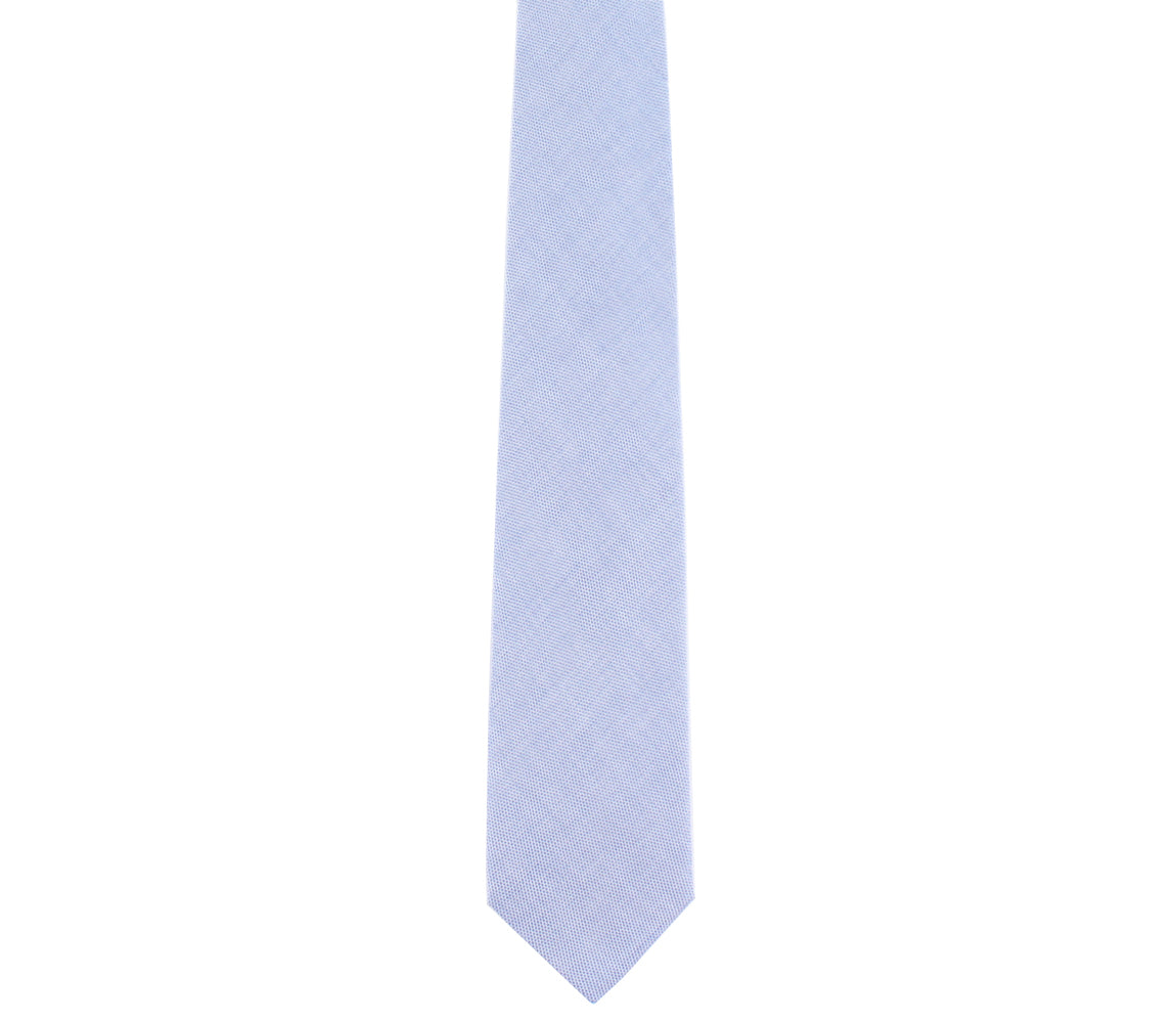 blue pinpoint oxford classic tie by german valdivia