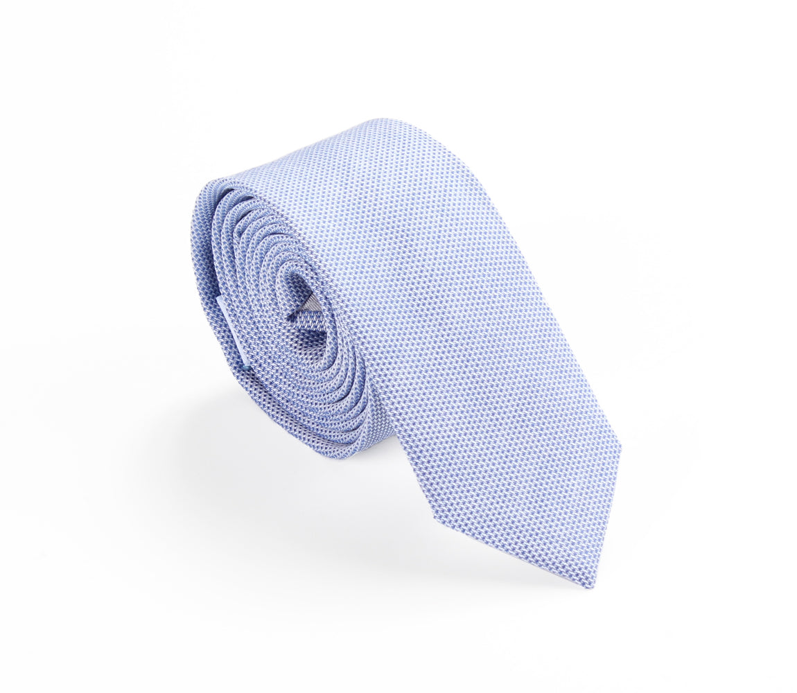 blue pinpoint oxford skinny tie by german valdivia