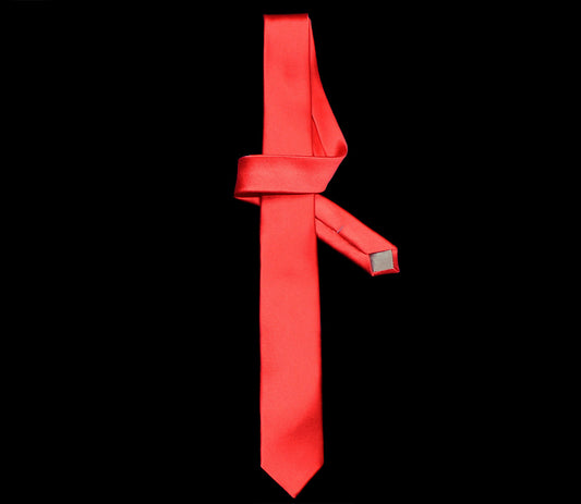 Coral Skinny Tie