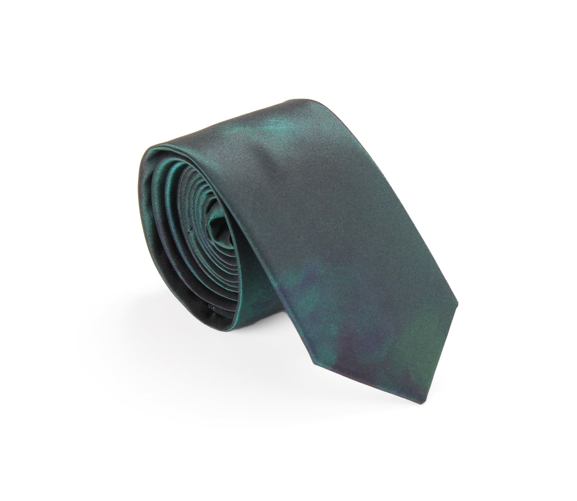 emerald black skinny tie by german valdivia