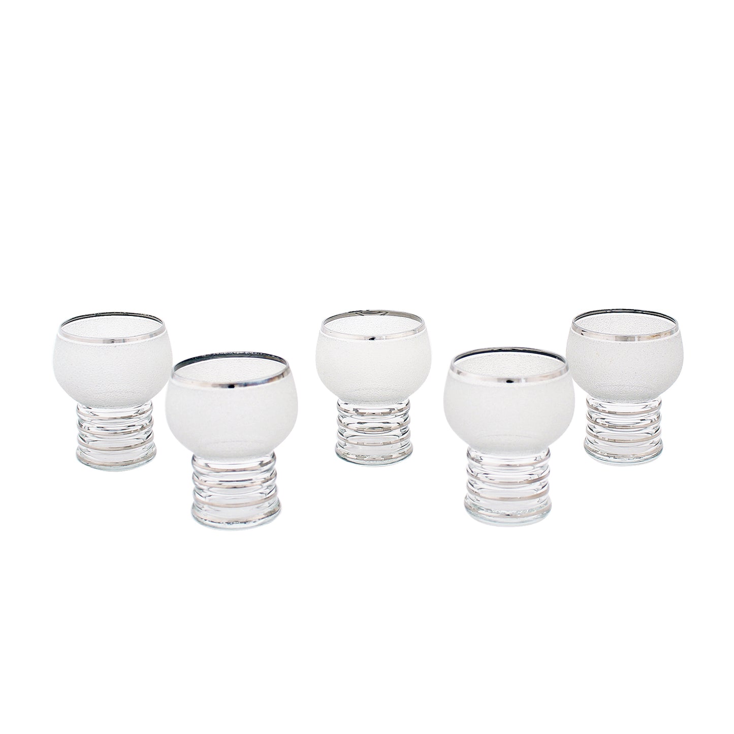 Derby Silver Martini Shaker and Glasses
