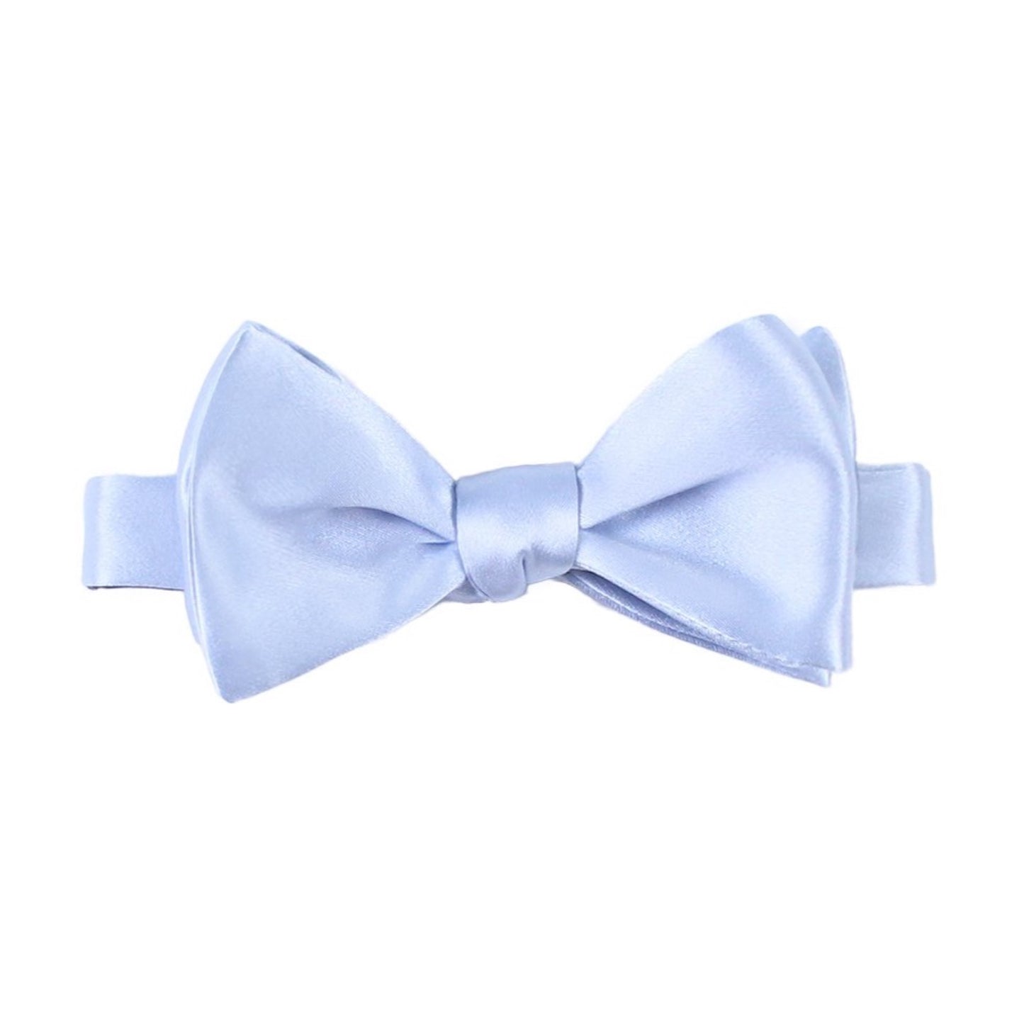 Powder Blue Silk Self Tie Bow Tie