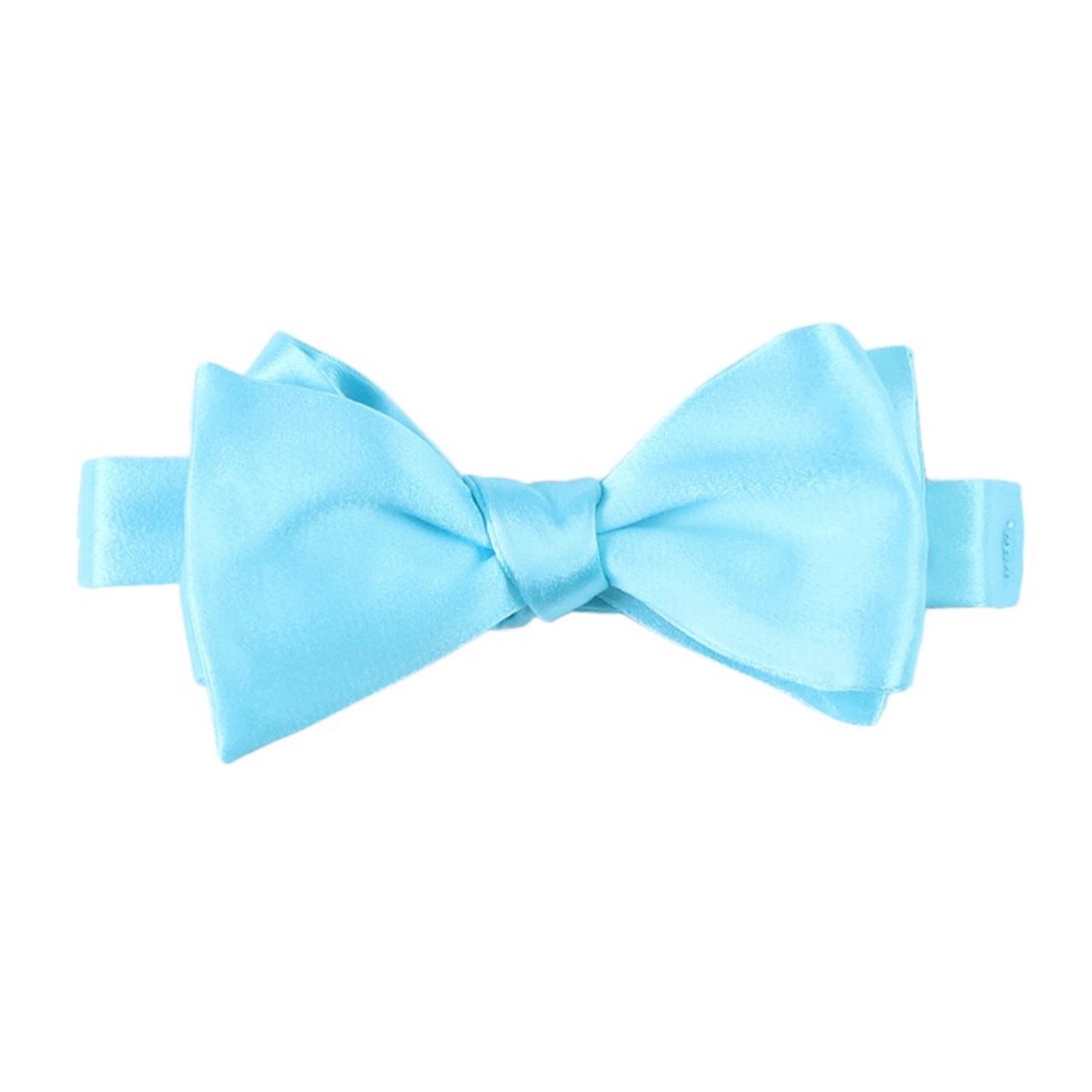 Turquoise  silk Self Tie Bow Tie