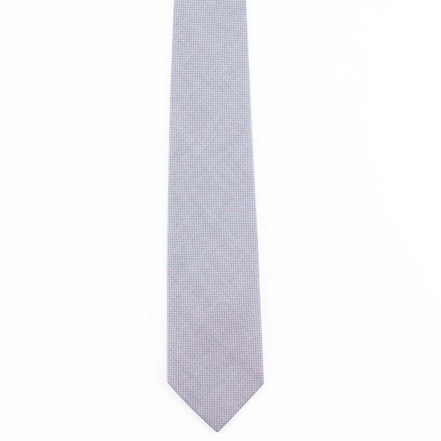 blue grey cotton pinpoint oxford classic tie by german valdivia