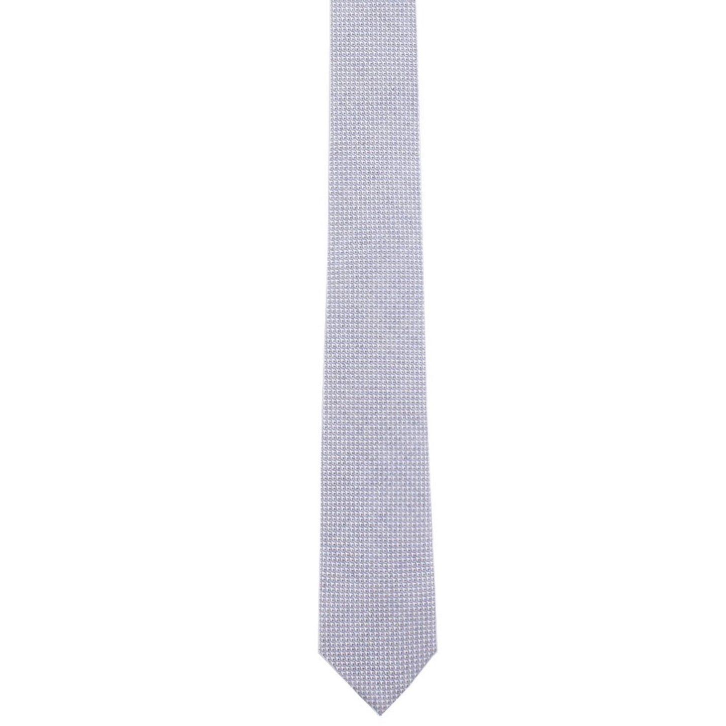 blue gray cotton pinpoint oxford skinny tie by german valdivia
