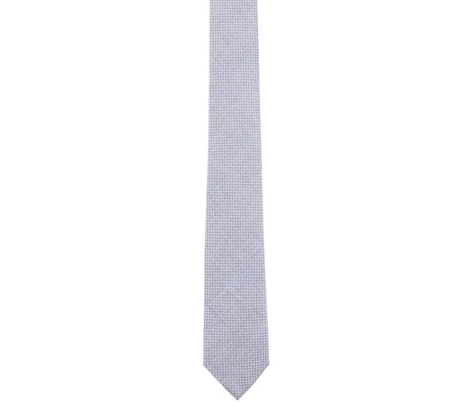 blue gray cotton pinpoint oxford skinny tie by german valdivia
