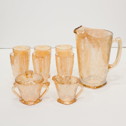 Mid-Century Pitcher and Glasses Set