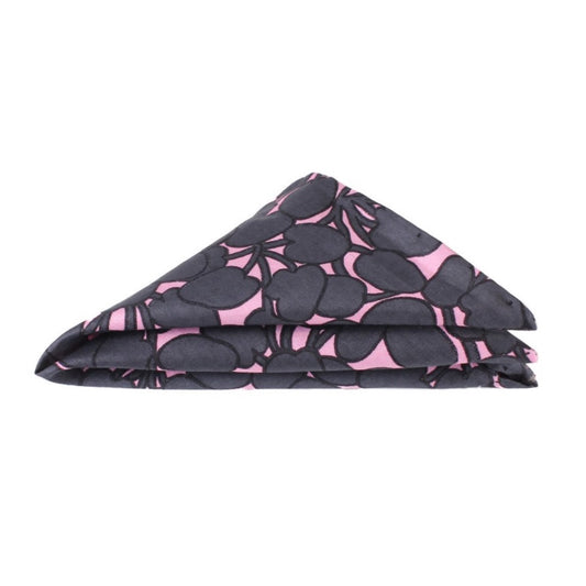 black dusty rose pocket square