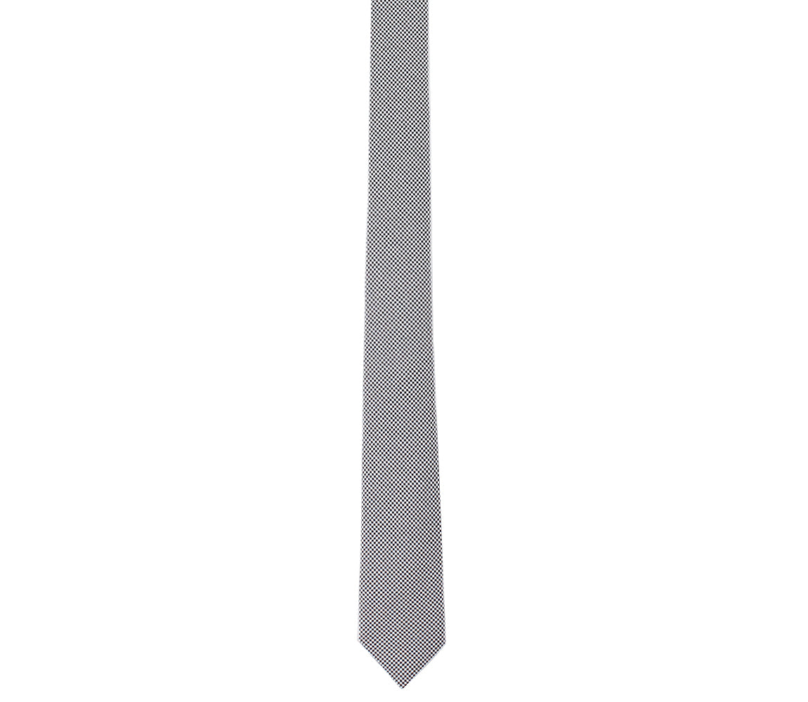 black white skinny tie