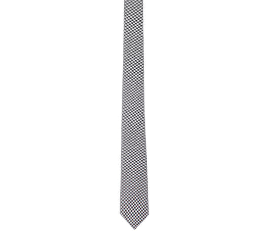 black white skinny tie