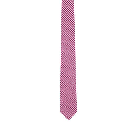 Skinny Red Gingham Tie