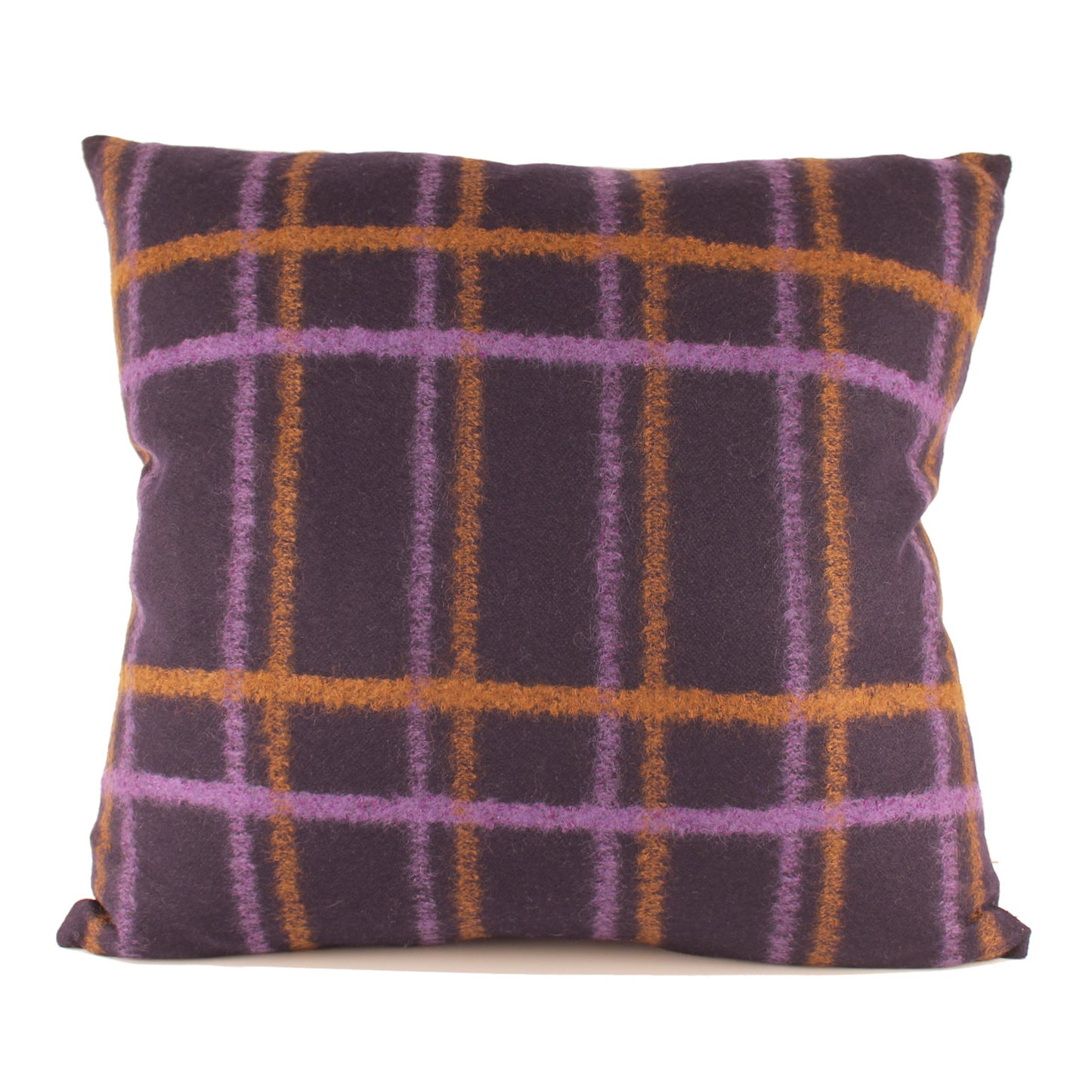 Plaid Wool Decorative Pillow