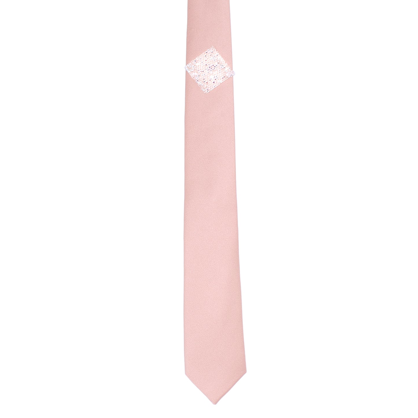 rose gold tie with crystals