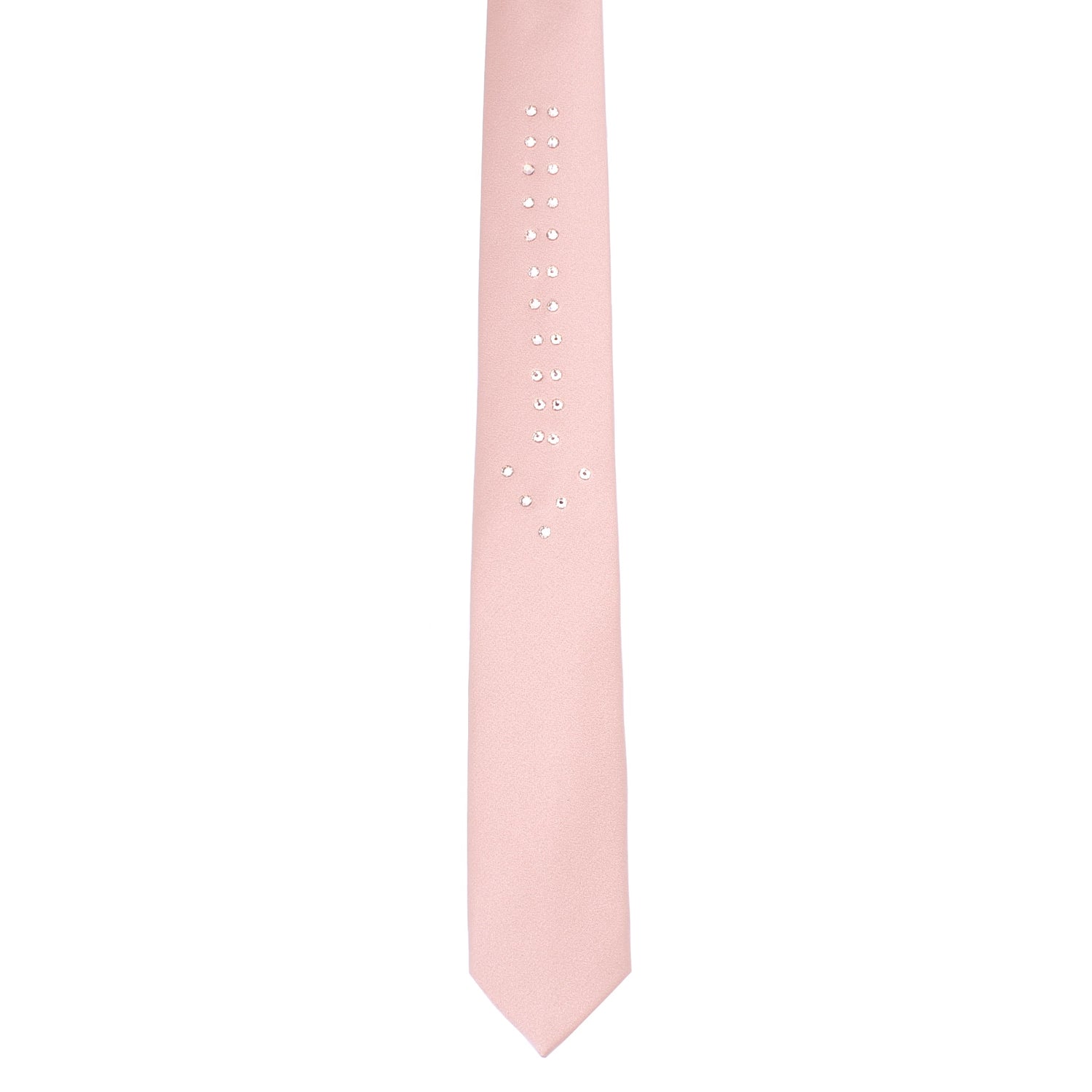 rose gold tie with crystals