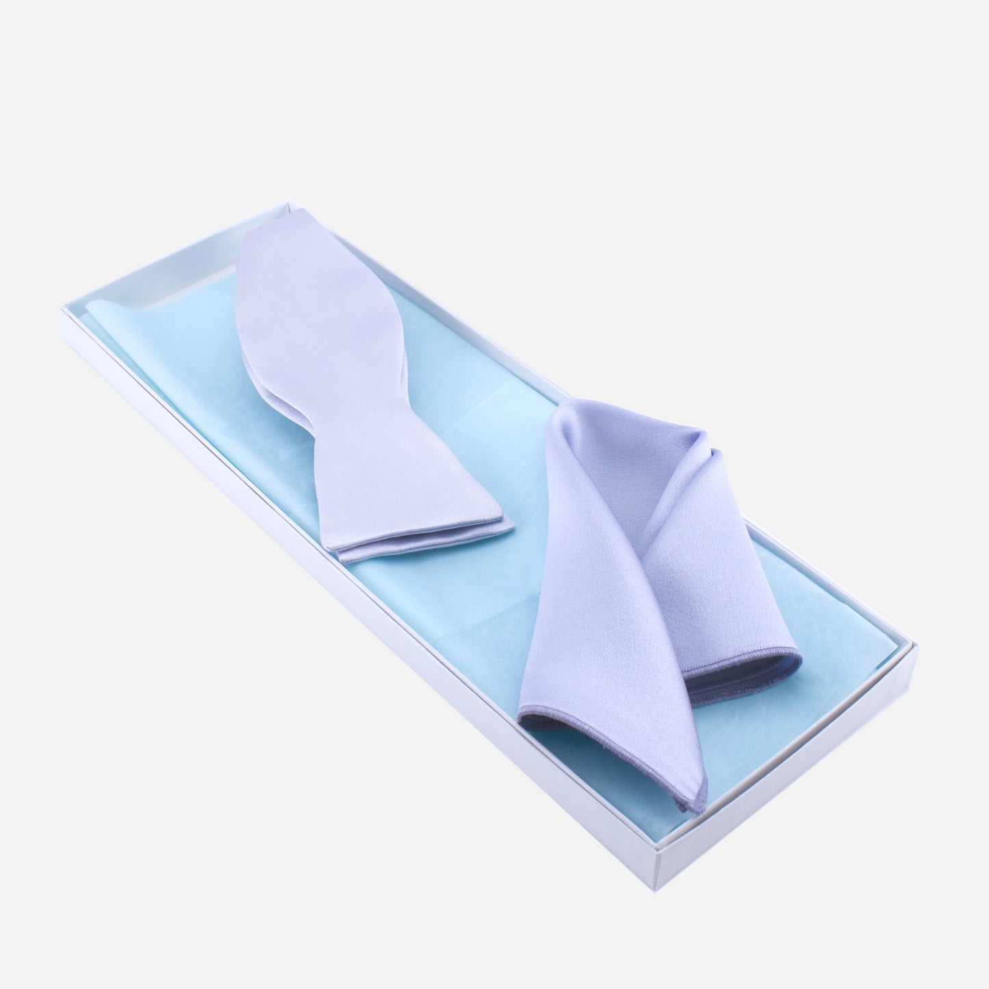 Lavender Bow Tie and Pocket Square