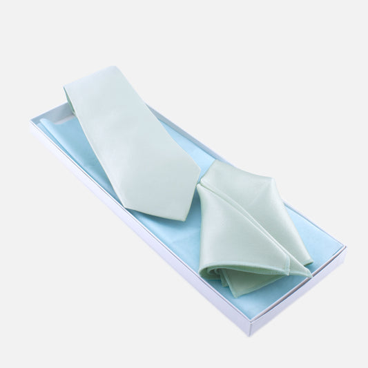 Mint Tie and Pocket Square