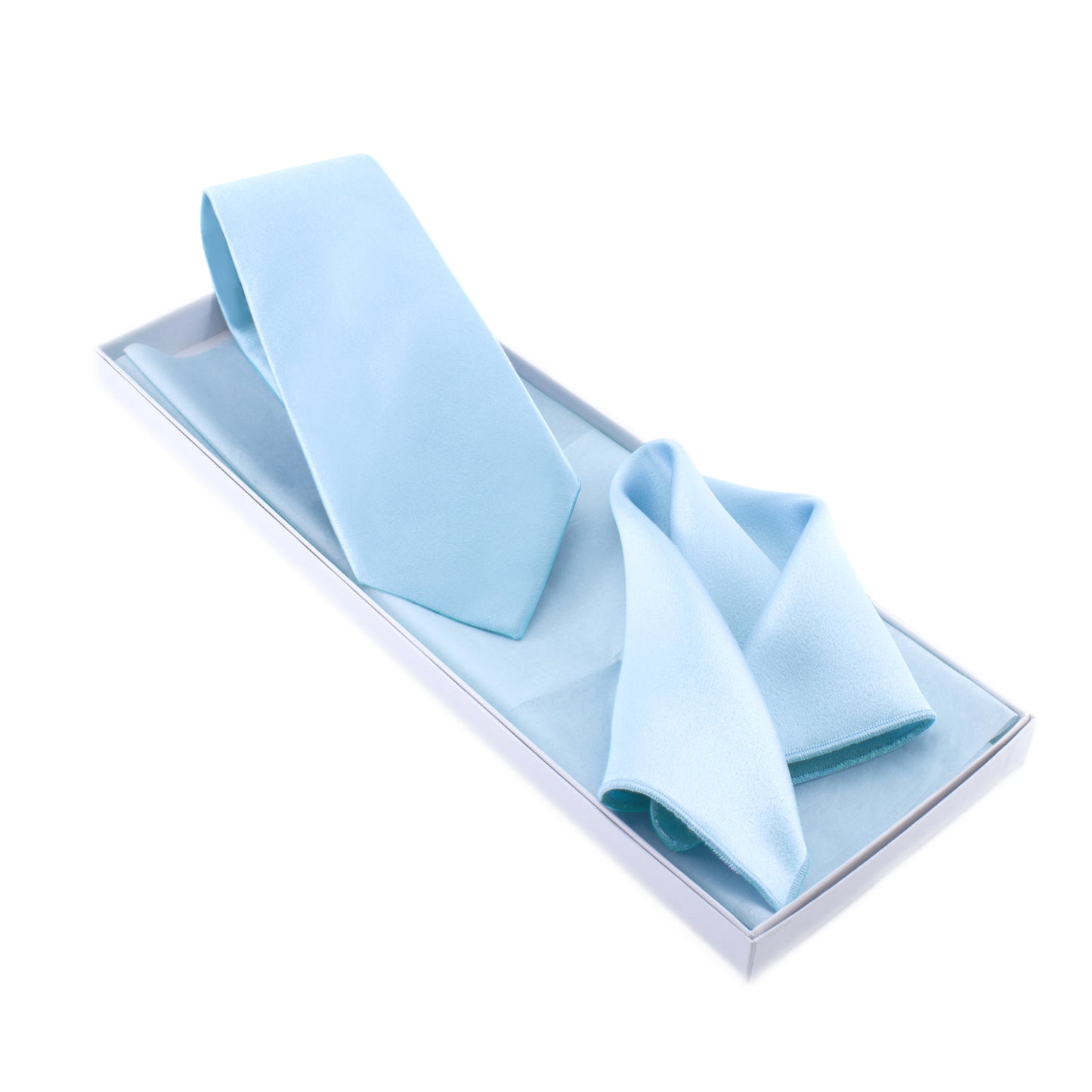 Powder Blue Tie and Pocket Square
